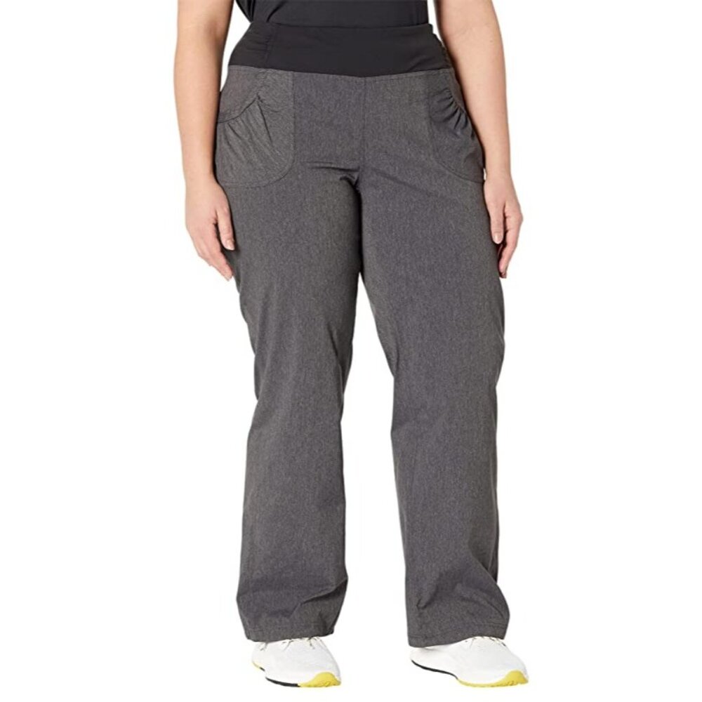 PrAna Summit Pant Charcoal Heather Plus Size Womens 3X Regular‎ Stretch Standard